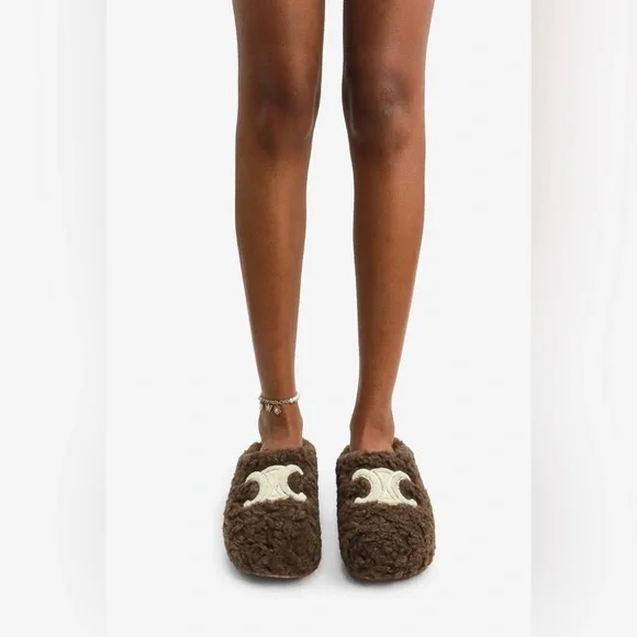 LAST Pair! NWT Round Toe Chic Plush Faux Fur Cozy Shearling Slippers - Picture 7 of 7